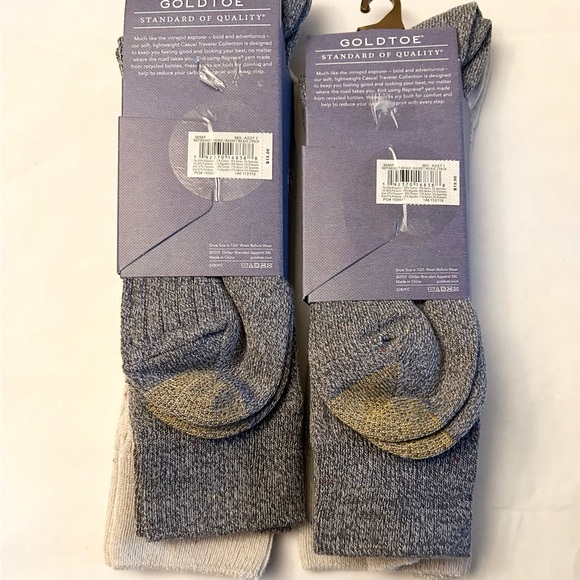Gold toe 4 Pairs of Men’s Socks Size 6 to 12 NWT - Picture 4 of 4